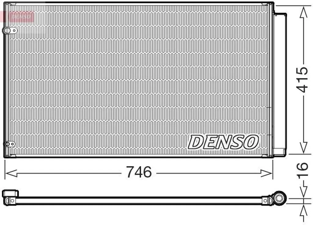Condenseur de climatisation DENSO DCN51017 d'origine pour auto