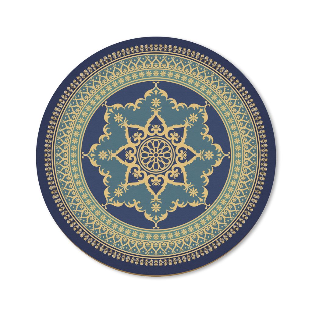 MuchoWow Mauspad Mousepad Mandala altmodisch 50x50 cm - Mousepads - Maus Mat - Pad - Mausunterlage - Vinyl