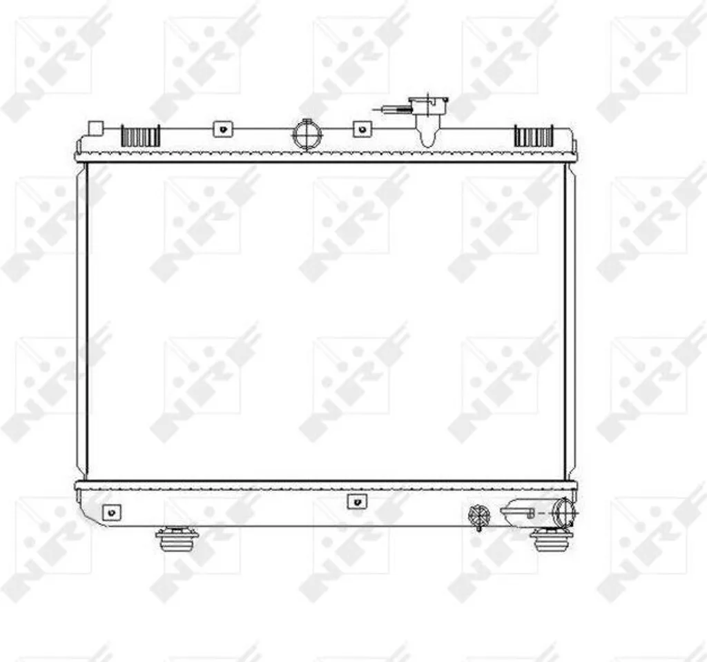 Radiateur aluminium NRF 53486 haute performance pour Kia Rio DC