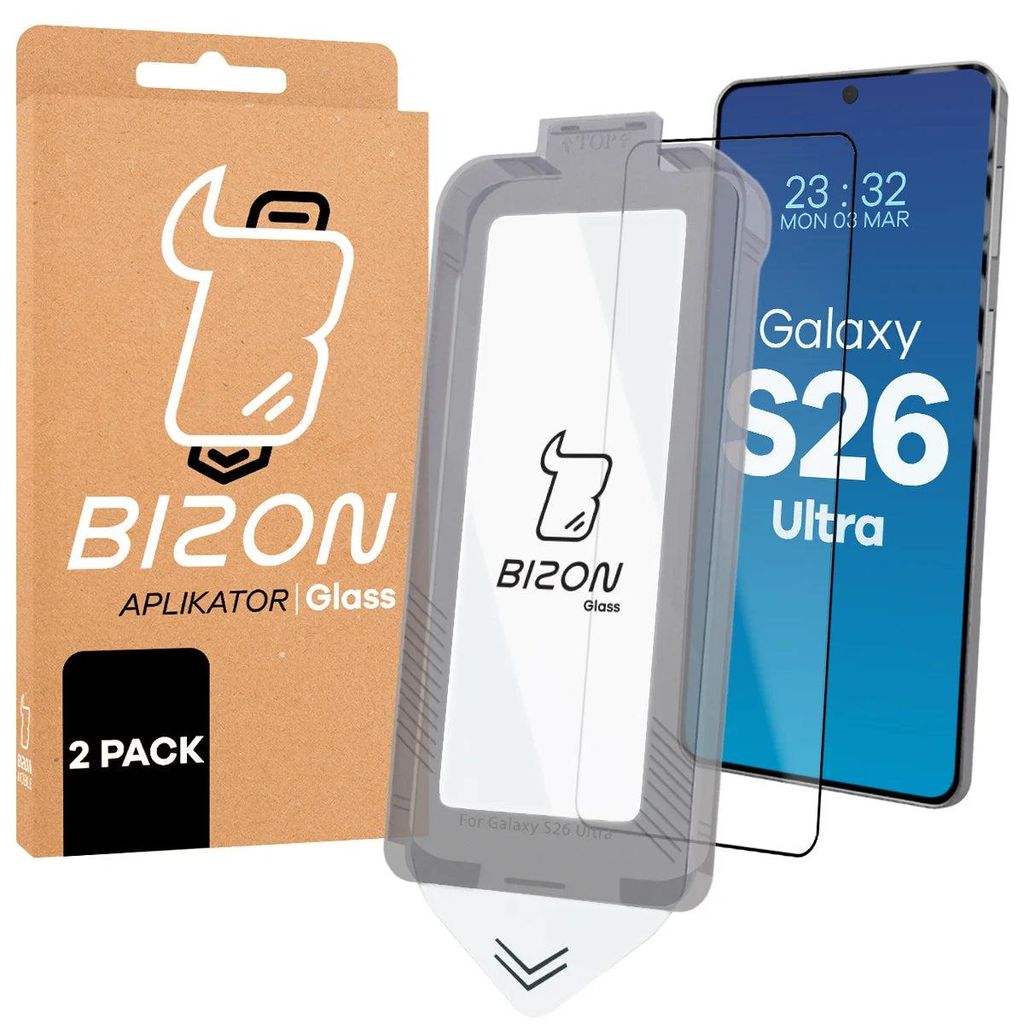 2x Gehärtetes Glas mit Rahmen zum einfachen Auftragen für Produktbild 