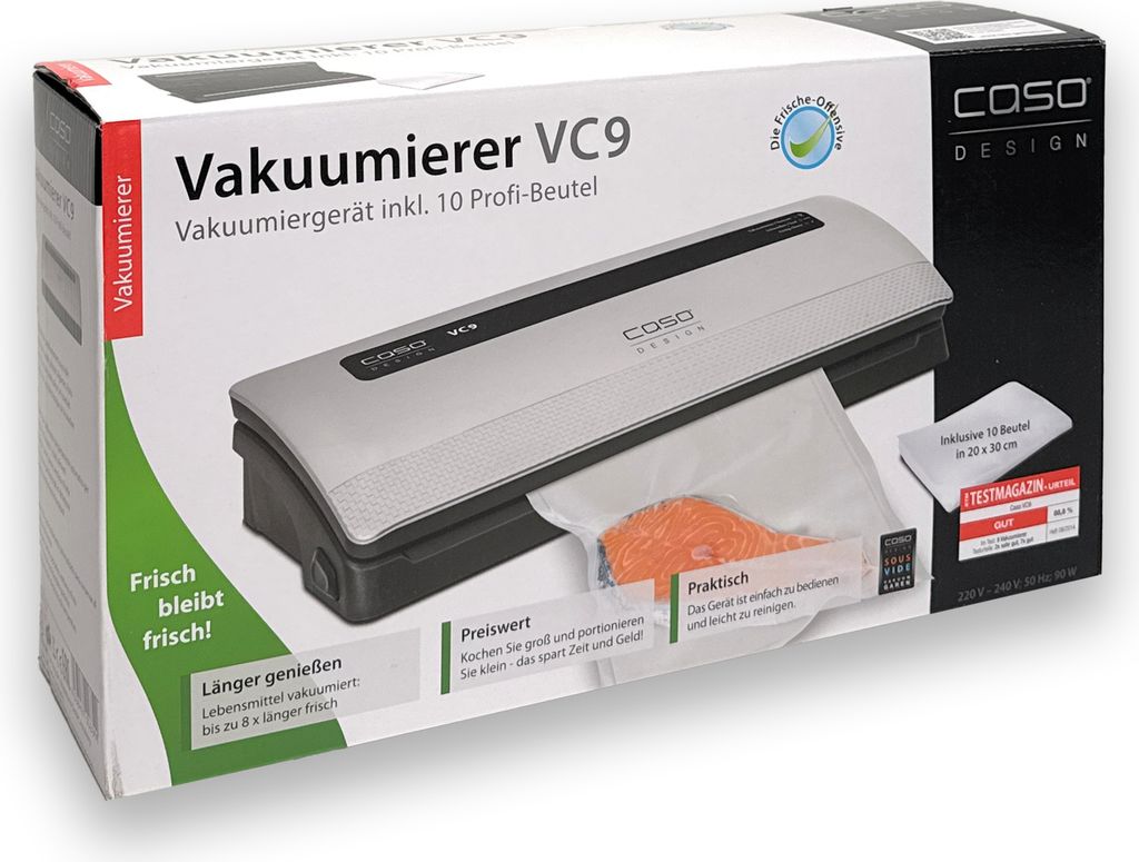 CASO Vakuumierer VC9 automatische Vakuumierung und