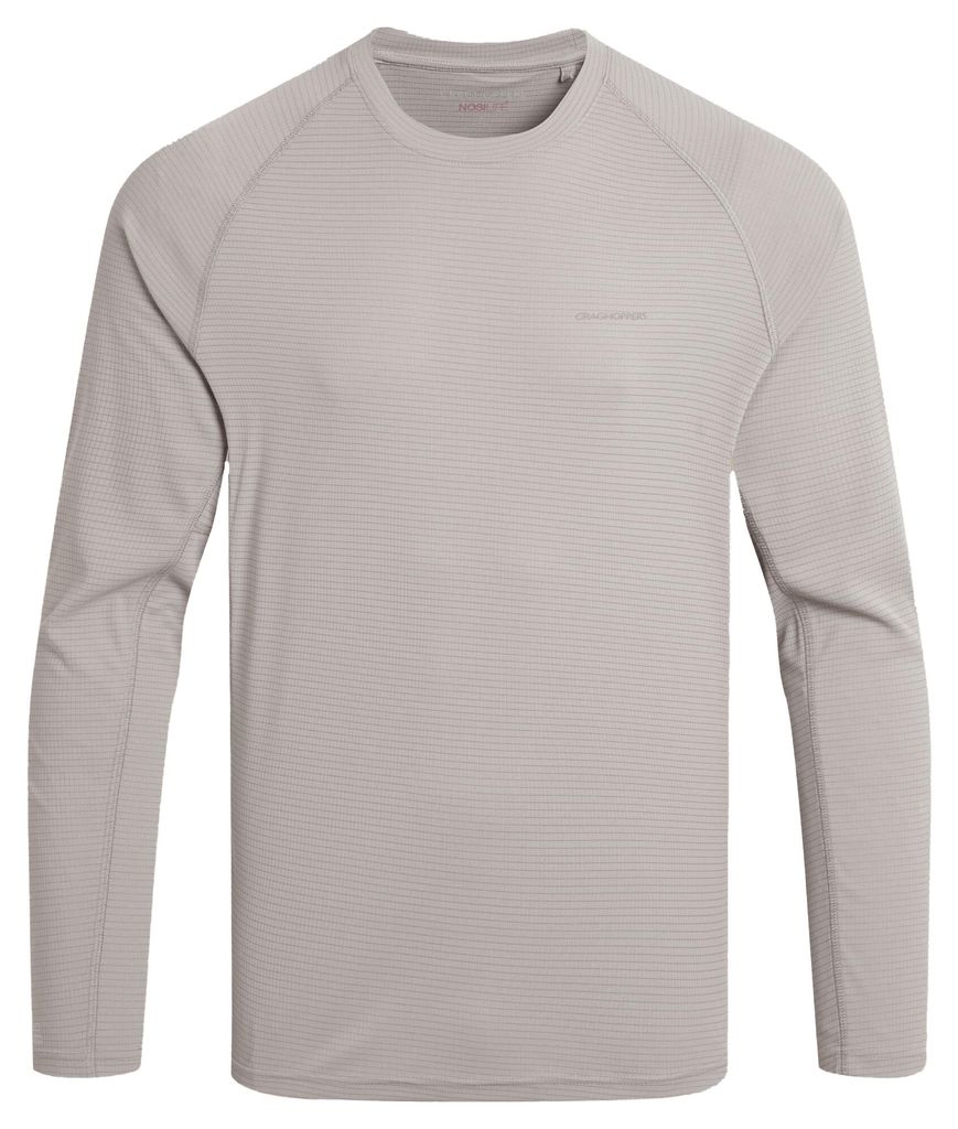 Craghoppers - T-Shirt für Herren, Nosilife, SolarShield+, Langärmlig CG2561 (S) (Pergament)