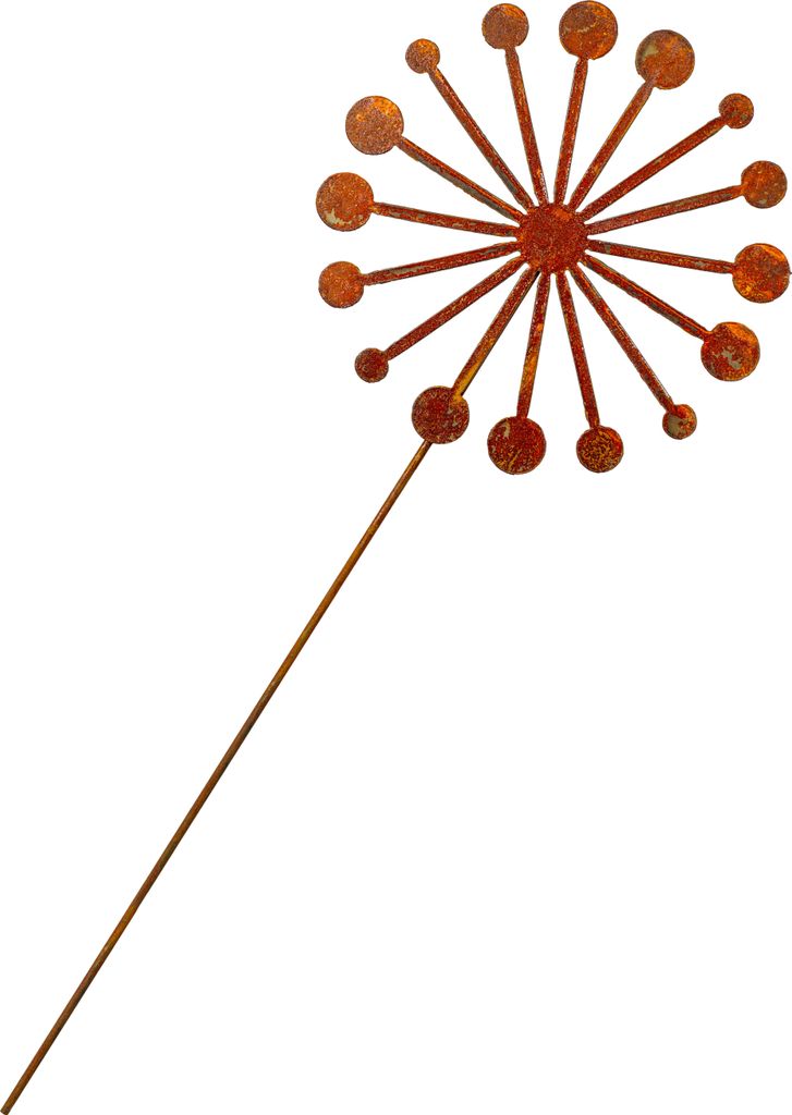 Rost-Gartenstecker: Pusteblume