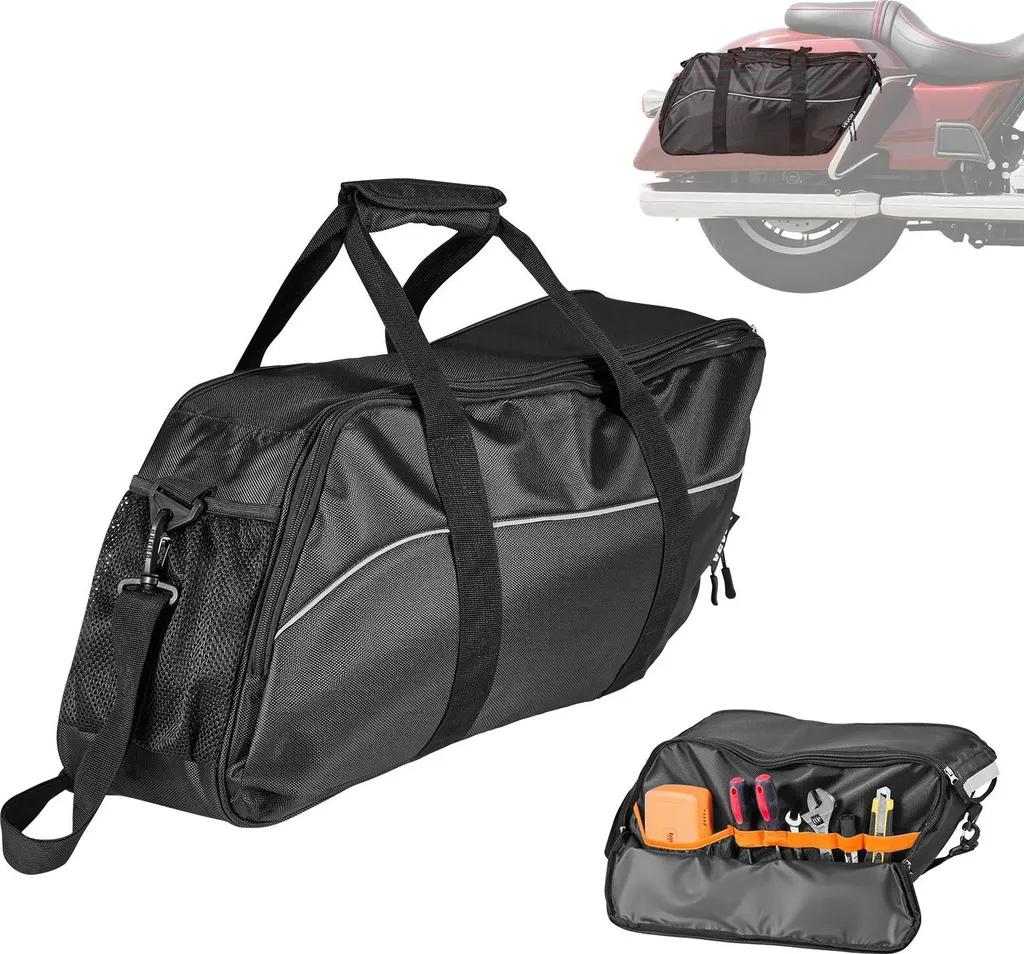 Sacoches de Selle Intérieures 18L pour Moto Touring Harley 1993-2022