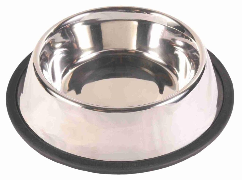 TRIXIE Napf, Edelstahl / Gummiring, 0,7 l / Ø 21 cm Produktbild 