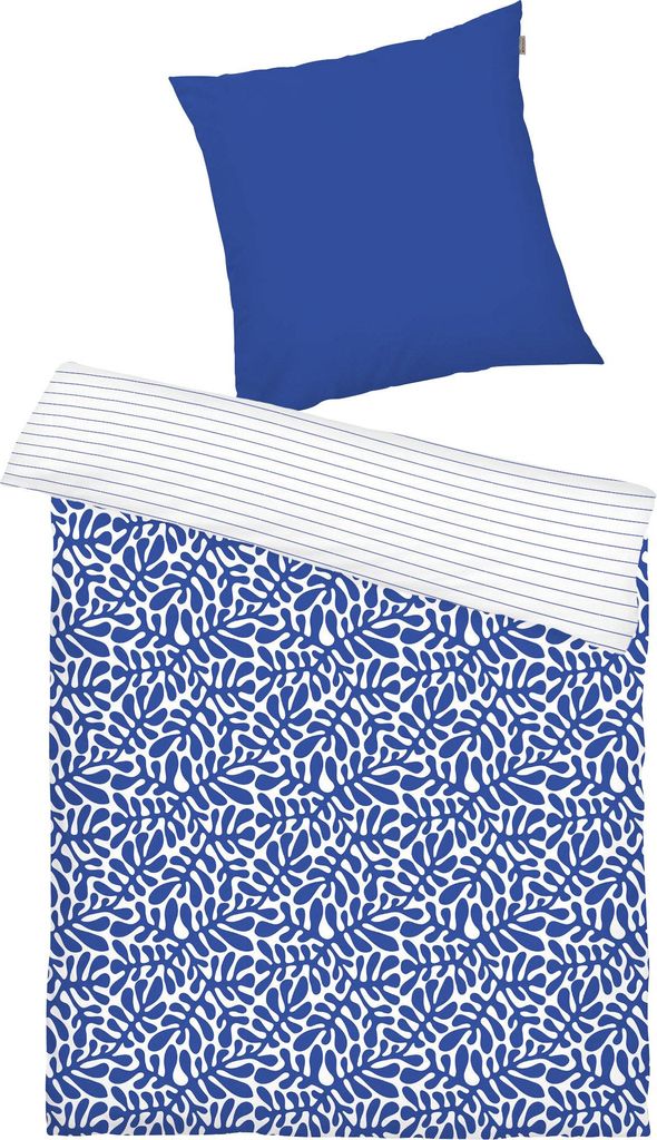 Tom Tailor Wendebettwäsche blau 1x 135x200 cm + 1x 80x80 cm Größe: 80 x 80 cm + 135 x 200 cm