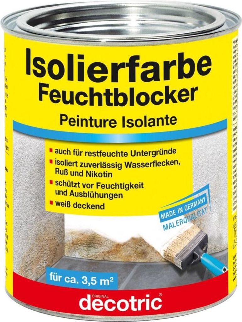 Decotric Isolierfarbe Feuchtblocker 750 ml weiß Produktbild 
