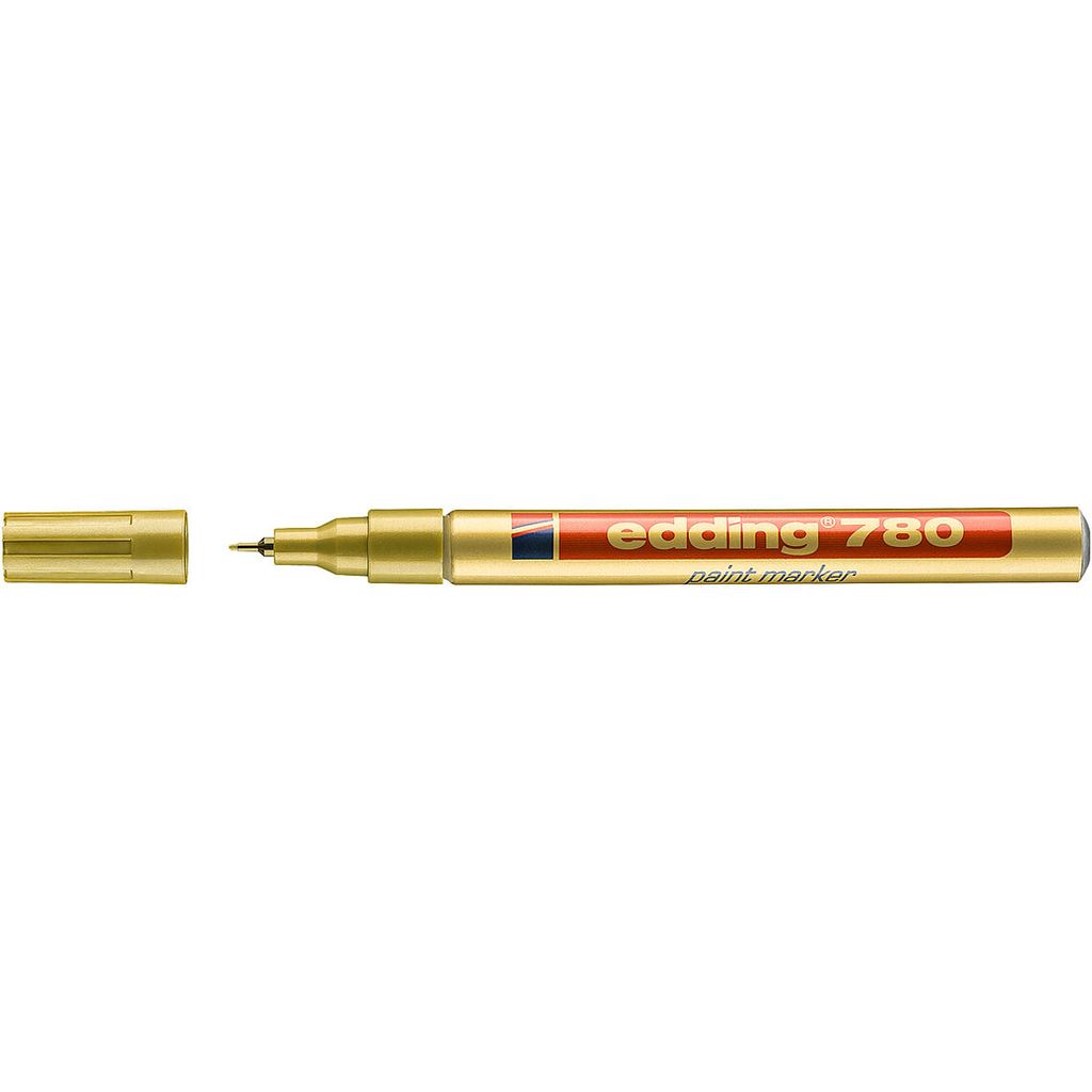 edding 780 Lackmarker paint marker Farbe gold für feine Linien