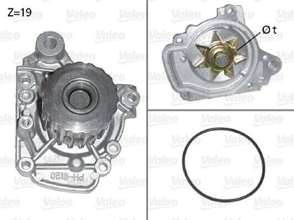 Pompe à eau pour entretien Honda Accord et Civic VI - Valeo 506661