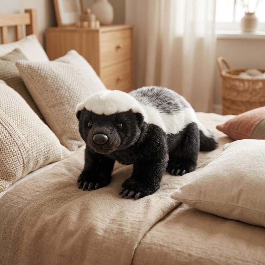 Dachs Mungo Plüschtier 40cm Kuscheltier Wildtier Stofftier Produktbild 