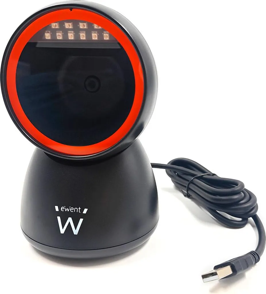 Scanner Code Barre Laser Ewent EW3450 - Haute Précision Prise Secteur