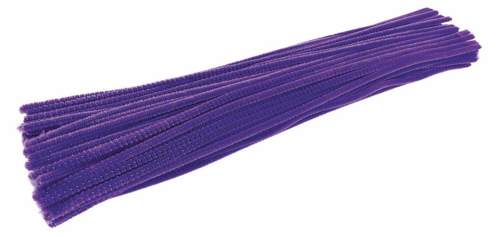 Farben – Lila Chenille-Garn, 100 Stück