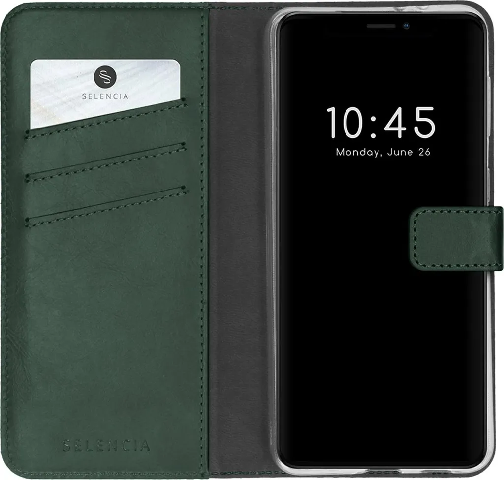 Idea Regalo: Custodia Selencia iPhone 13 Mini in Vera Pelle Verde