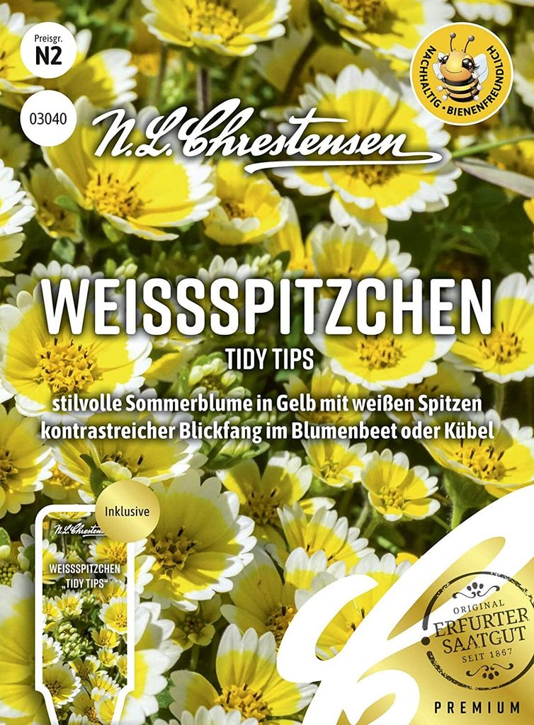 Weissspitzchen Tidy Tips | Blumensamen von N.L. Chrestensen