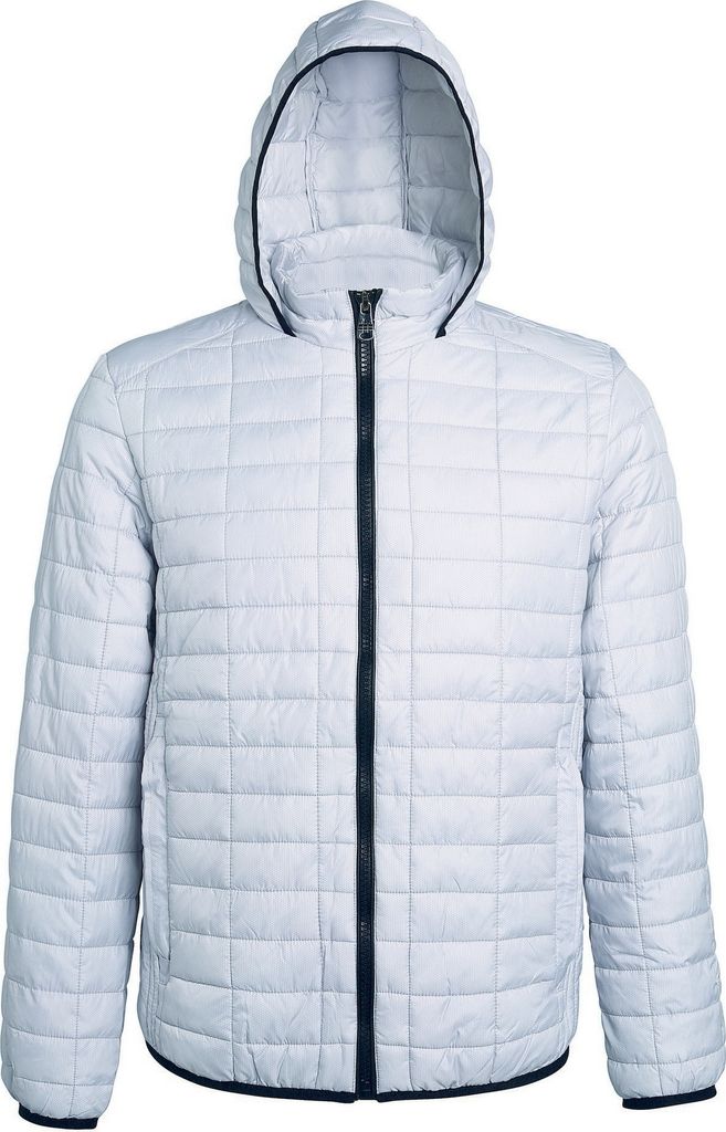 2786 Damen Honeycomb Steppjacke mit Kapuze, gefüttert RW5019 (L) (Weiß)