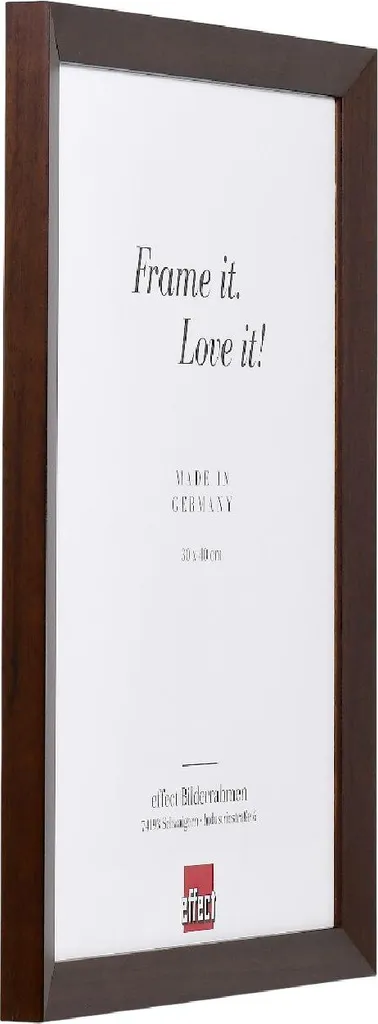 Cornice Homeforia In Legno Di Rovere Scuro, 30x30 Cm, Con Passepartout 25x25 Cm, Vetro Temperato, Per Foto O Arte - 2