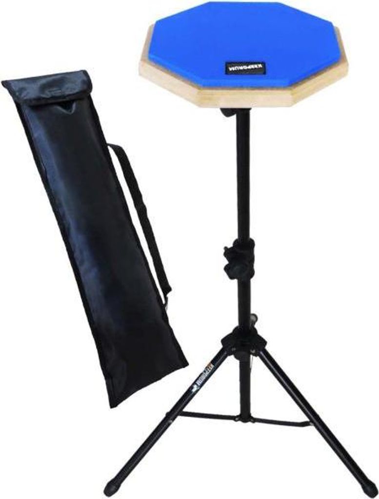 keepdrum DP-BL8 Practice Pad Blau mit Pad-Ständer