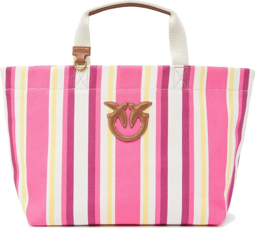 Sac Shopper Mediano Rose en Cuir Souple - Volume Idéal et Design Iconique