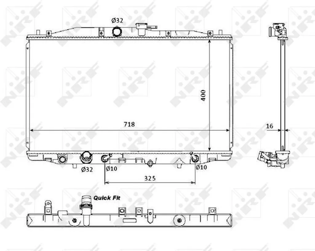 Radiateur refroidissement pour Honda Accord 7 pour éviter la surchauffe