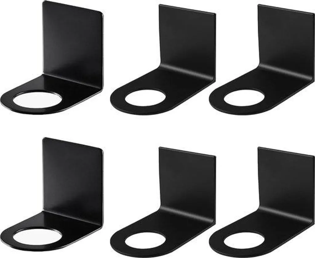 Support de douche antirouille en acier inox - Set complet de 6 accessoires