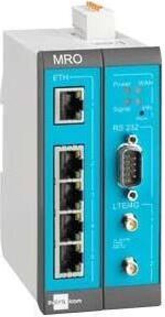 Insys MoRoS icom MRO-L200 - LTE-Router - Ethernet-WAN - 10 Gigabit Ethernet,100 Gigabit Ethernet - Blau - Grau - Weiß