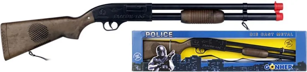 Fusil de Police Noir Gonher 106/6 avec Finition Métal et Boîte de Luxe