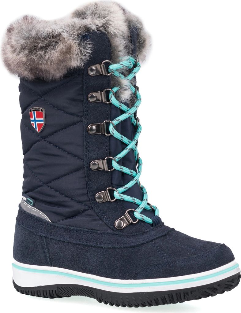 Trollkids Girls Holmenkollen Snow Boots Mädchen Winterstiefel Marine 171-132 Grösse 28