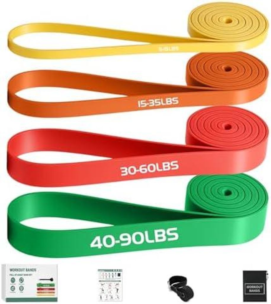 Resistance Bands Set,Fitnessbänder Widerstandsbänder 4er Produktbild 