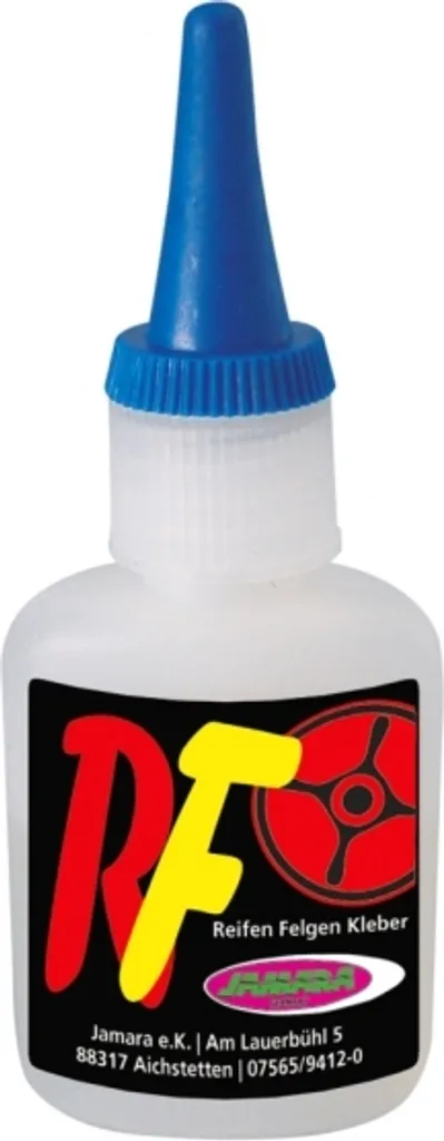 Colle cyanoacrylate fluide Jamara RF 20g pour roues de voitures RC