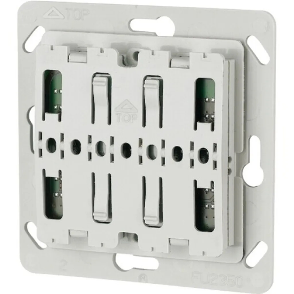 Bouton-poussoir radio 2x CTAA Eaton xComfort 55x55 domotique sans fil