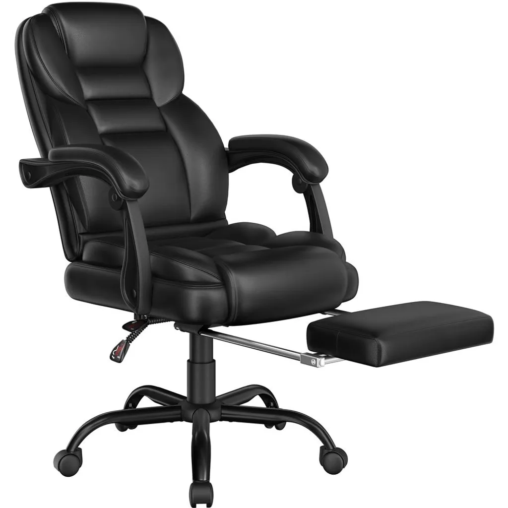 Sedia Ergonomica Yaheetech con Poggiapiedi | La Regina dell'Ufficio