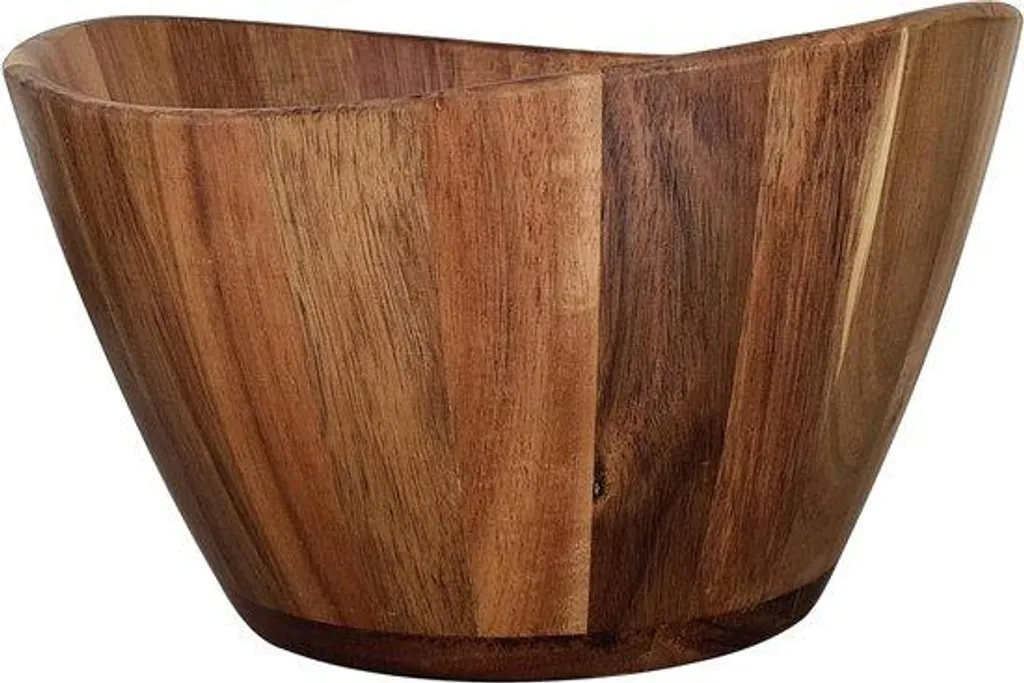 Saladier en bois d'acacia haut de gamme 30 cm - Corbeille à fruits chic