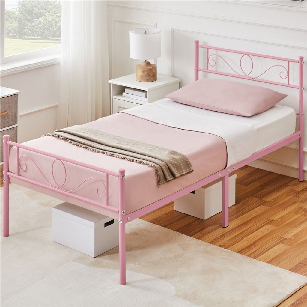 Yaheetech Bettrahmen Metallbett für 90 x 190 cm Matratze Produktbild 