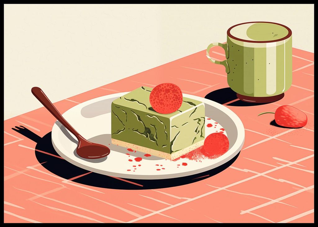 Plakat 84,1x59,4cm Matcha Dessert