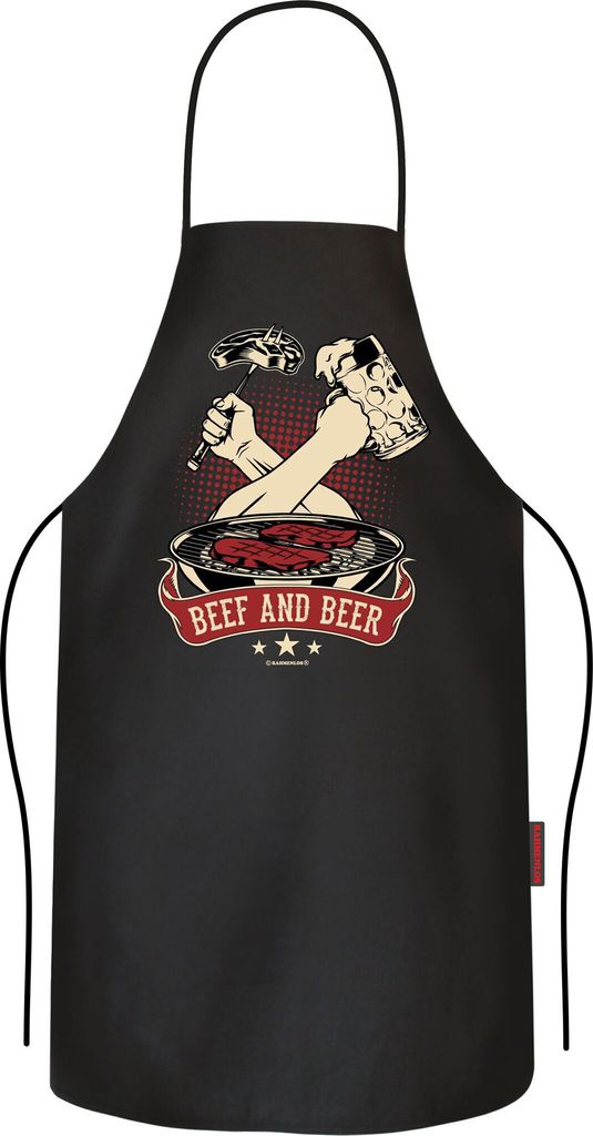 Grillen - Beef and Beer - Grillschürze - Schürze