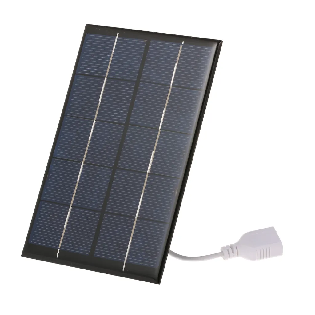10W Solar Panel Monokristallines Silizium Doppel USB Port für Akku Ladegerätet 