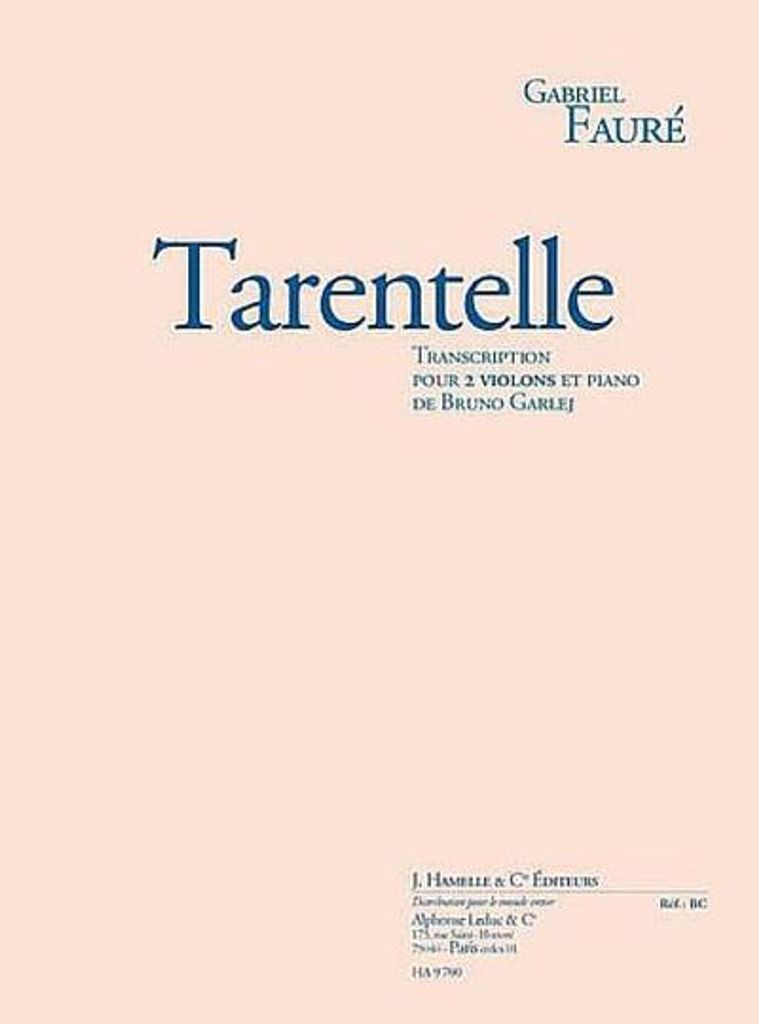 Tarentellepour 2 violons et piano