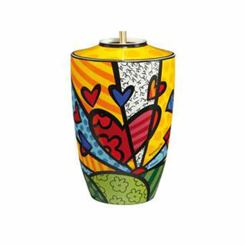 Lampe d'Ambiance Goebel Romero Britto pour Salon Moderne Porcelaine 40cm