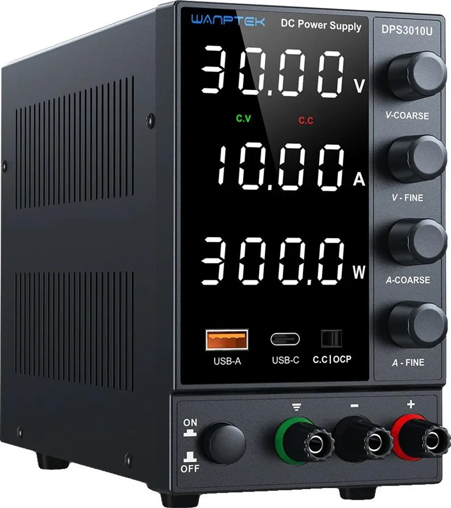 Alimentation stabilisée DC 30V 10A pour tests et mesures électroniques