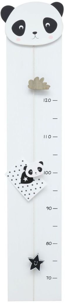 Deknudt Wachstumsmesser weiß Panda 17x81 cm