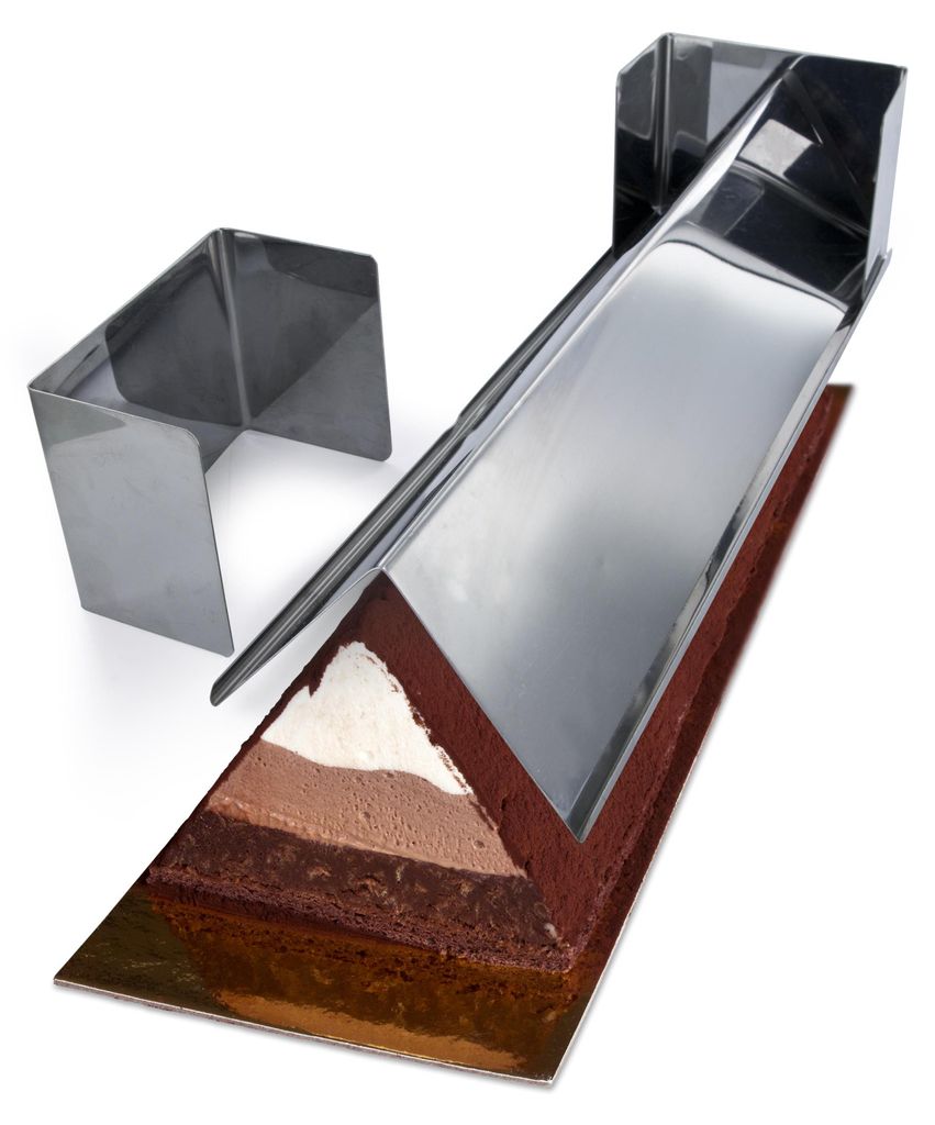 Moule à Bûche - LILY COOK - Triangulaire - Argent Image du produit 