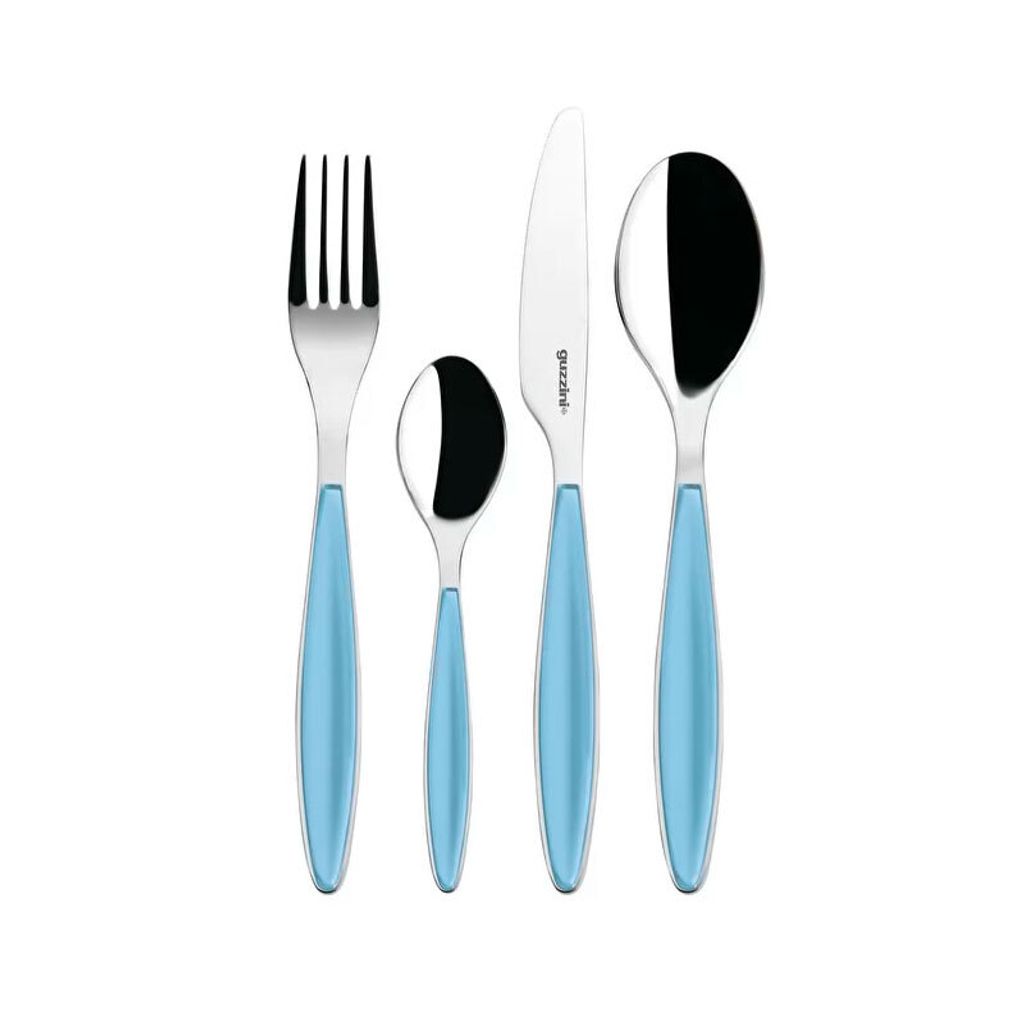 GUZZINI Feeling Besteck-Set 24 Teile Azurblaues Meer