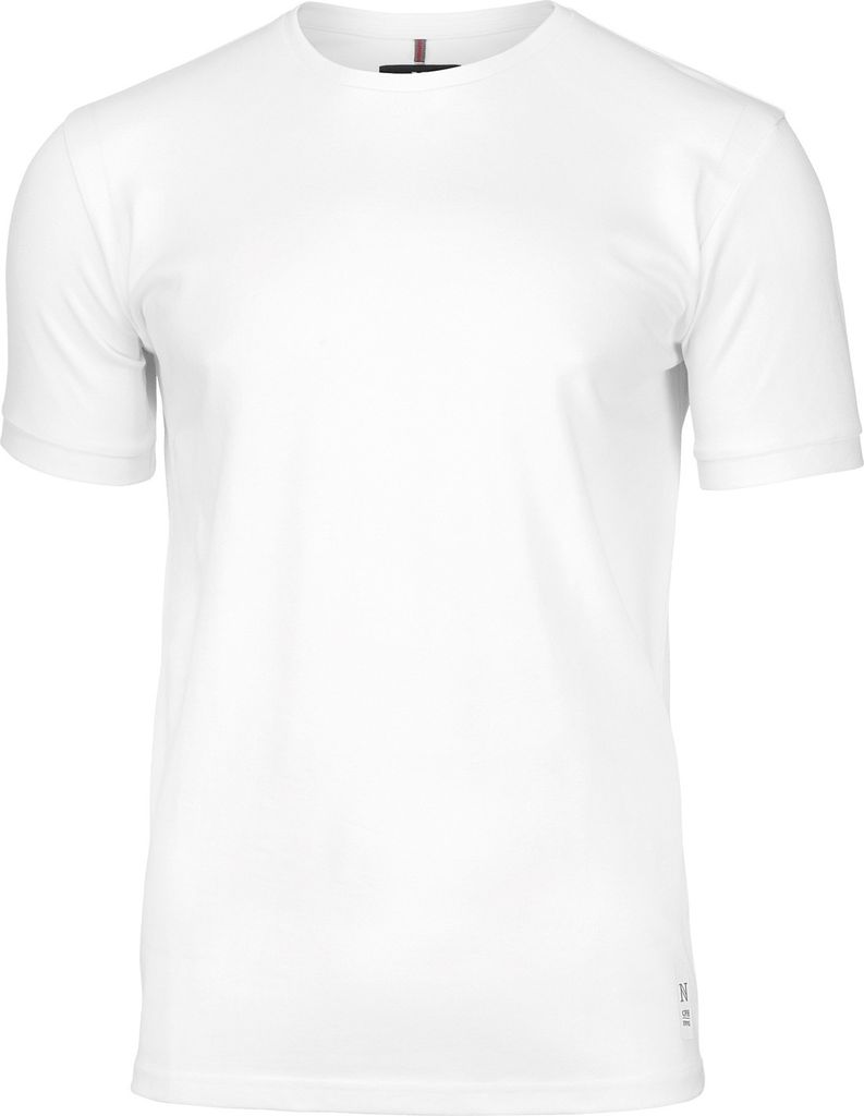 Nimbus Herren Danbury Pique Kurzarm T-Shirt RW5655 (2XL) (Weiß)