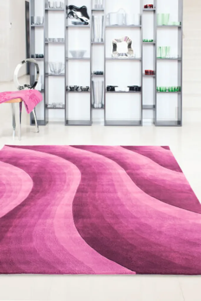 Tapis de Salon Violet 140x200 cm - Revêtement de Sol Casablanca 1035