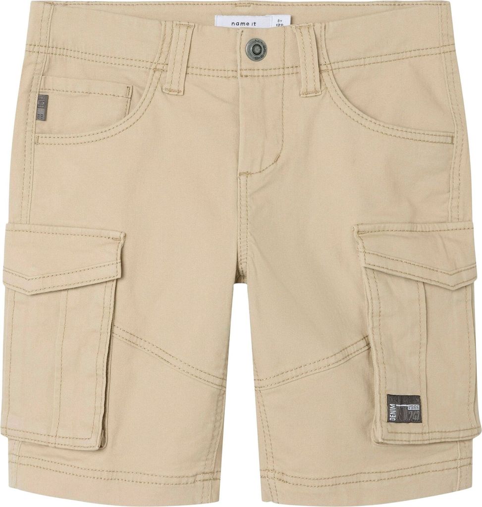 NAME IT Lässige Cargo Shorts Kurze Twill Chino Hose Denim Pants Größe: 146