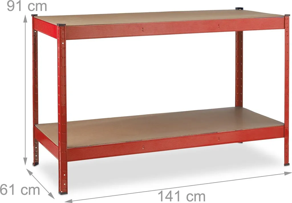 Table de travail atelier 2 plateaux - Établi polyvalent pour garage - 4