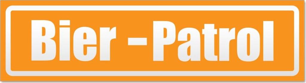 Bier Patrol invertiert Magnetschild Schild magnetisch