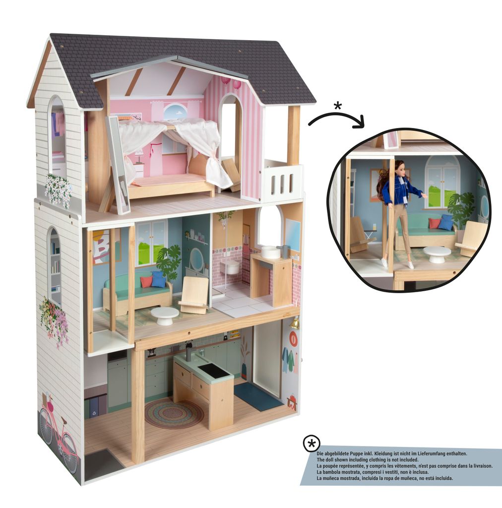 small foot Puppenhaus Traumvilla XL mit Möbeln, für alle Produktbild 