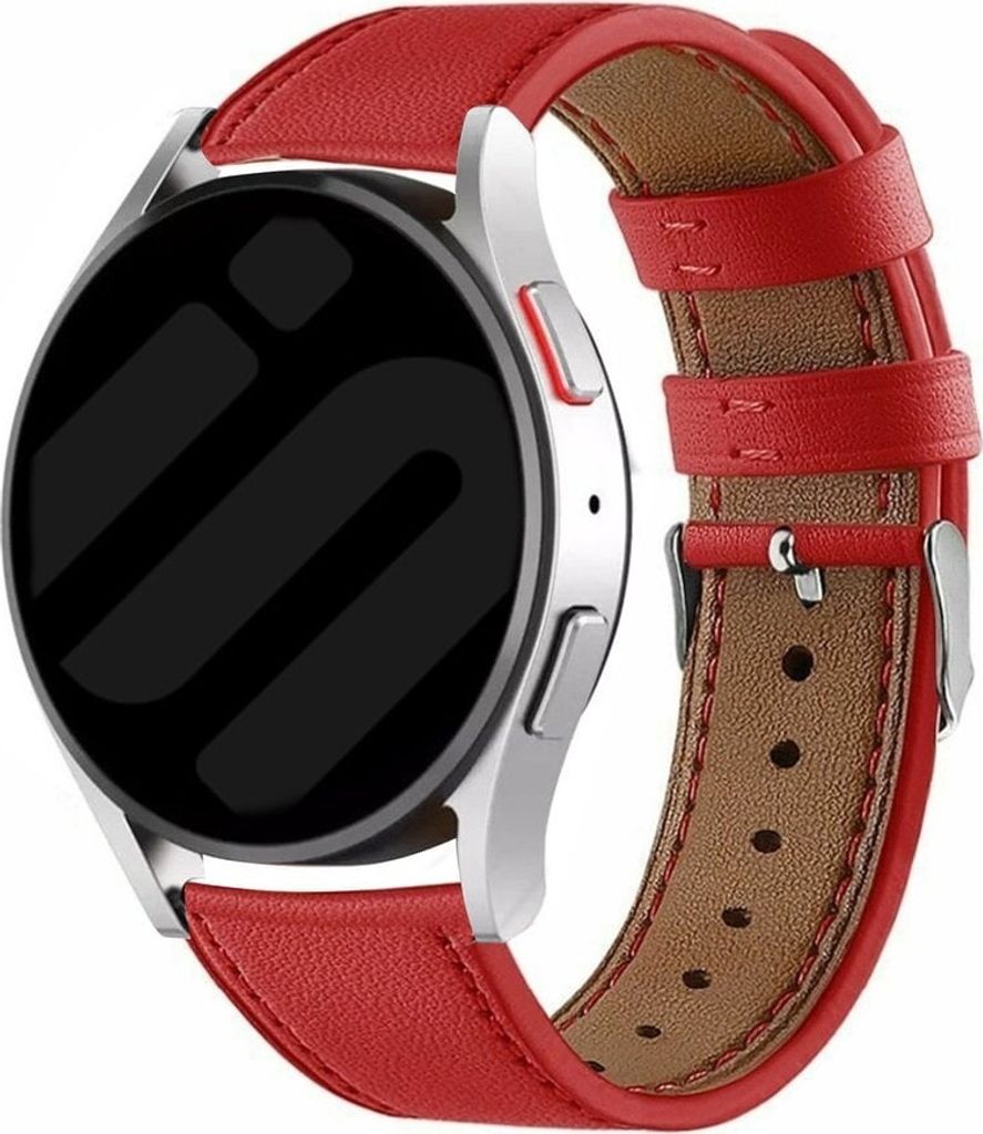 Strap-it Samsung Galaxy Watch 6 - 40mm Leder Armband (Rot)