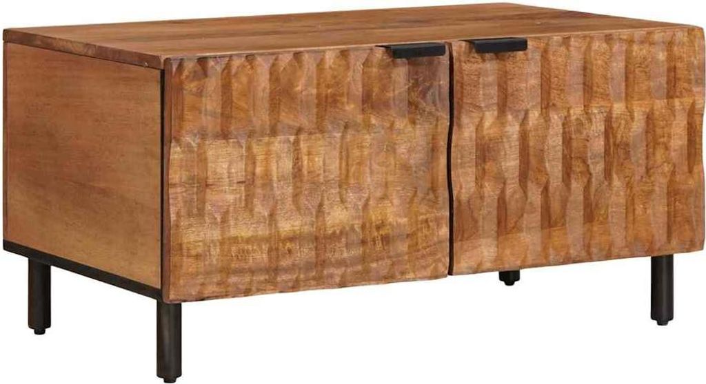 Couchtisch Braun 80 x 50 x 40 cm Massivholz Mango